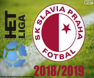 yapboz Slavia Prag, şampiyon 2018-2019